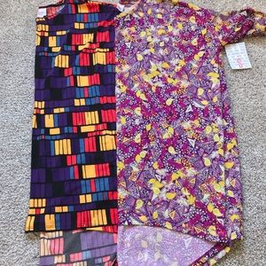NWT Lot of 2 S LuLaRoe Irma tops